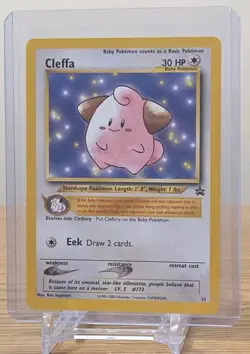 Cleffa 31 Black Star Promo 2001 Pokemon TCG Card LP - Image 1