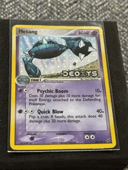 Pokemon Metang EX Deoxys 40/107 Reverse Holo Uncommon 2005 Card - Image 1