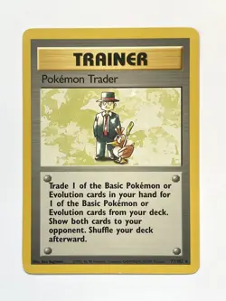 Pokemon Trader Rare Base Set 77/102 Light Play Trading Card LP+ - Image 1