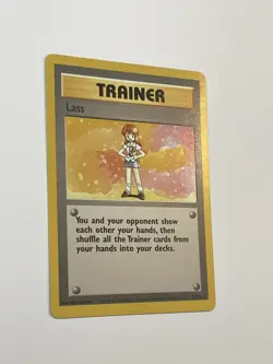 Lass 75/102 Rare Pokemon Card Base Set Unlimited Trainer LP Light Play - Image 3