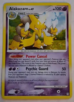 ALAKAZAM HOLO RARE 2007 POKEMON TCG Card #2/123 MYSTERIOUS TREASURES - Image 1