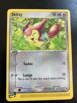 EX Ruby & Sapphire 2003 Non Holo Pokemon Cards. Delcatty 29/109 & Skitty 71/109 - Image 3