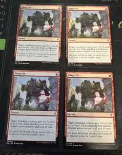 Barge In X4 Throne of Eldraine Magic the Gathering MTG - Image 1