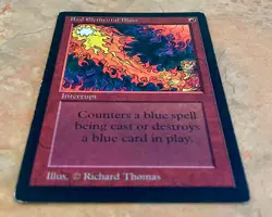 Vintage MTG Beta Red Elemental Blast Lightly Played - Magic the Gathering card - Image 3