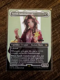 Aerith Gainsborough (Borderless) R 0374 Non-Foil Final Fantasy FIN MTG - Image 1