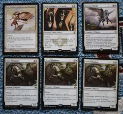 MTG 6x White Rare Boreas Charger, High Sentinels of Arashin, Vryn Wingmare - Image 2