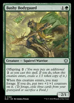 Bushy Bodyguard - Foil - Bloomburrow #0166 MTG Magic The Gathering - Image 1