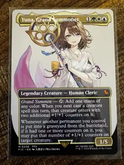 Yuna, Grand Summoner - Borderless M MTG 0208 Final Fantasy M/NM, English - Image 1