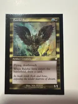 MTG - Baleful Strix (Retro) - The Brothers' War - X1 - (NM) - #P7654 - Image 1