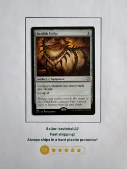 Basilisk Collar - NEAR MINT - 1x Magic the Gathering AFC - FAST, FREE SHIPPING - Image 1