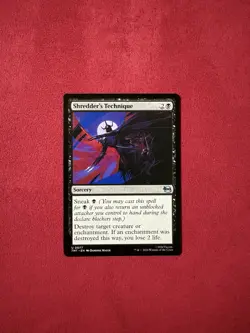 Shredder’s Technique - Teenage Mutant Ninja Turtles TMT MTG Magic Gathering #77 - Image 1