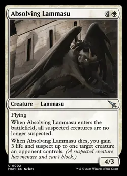 Absolving Lammasu 2 MKM Foil Karlov Manor Izzy 2024 Flying Suspect MTG White - Image 1