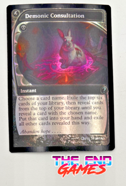 Demonic Consultation, Future Sight Frame, Mystery Booster 2 Magic MTG NM Foil - Image 1