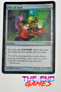 Wizards Fist of Suns Foil Artifact Fifth Dawn MTG Damaged HOT SALE! - Image 1