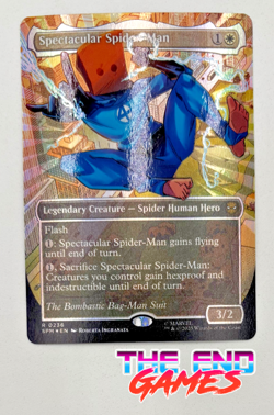 Spectacular Spider-Man 0236 Borderless Textured Foil Marvel's Spider-Man NM SALE - Image 1