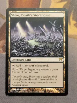 1x Shizo, Death's Storehouse - Champions of Kamigawa Rare MTG LP - Image 1
