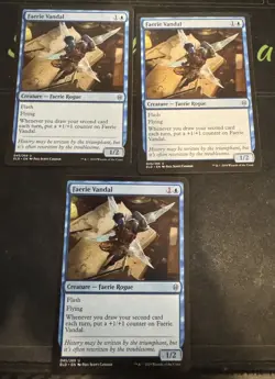 Faerie Vandal X3 Throne of Eldraine Magic the Gathering MTG - Image 1