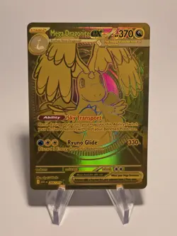 Mega Dragonite ex 295/217 Gold Secret Rare Ascended Heroes Pokemon Card TCG NM - Image 1
