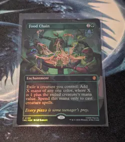 Magic The Gathering T.M.N.T. Food Chain Borderless Foil M/NM - Image 1