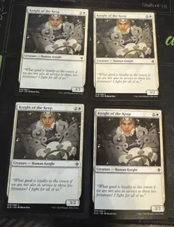 Knight of the Keep X4 Throne of Eldraine Magic the Gathering MTG - Image 1