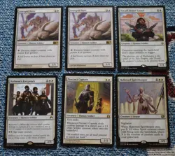 MTG 6x White Rare Intrepid Hero, Tocatli Honor Guard, Precinct Captain, Soldiers - Image 1