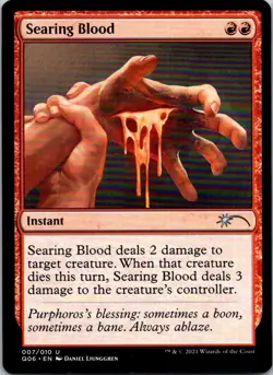 Magic the Gathering HP Searing Blood Challengers Deck Promo MTG Free Shipping! - Image 1