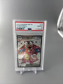 PSA 10 Charizard ex 215/197 Obsidian Flames Ultra Full Art Rare Pokemon GEM MINT - Image 1