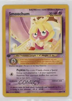 Smoochum 1st Ed. Pokemon Neo Revelation #54 2001 - Image 1