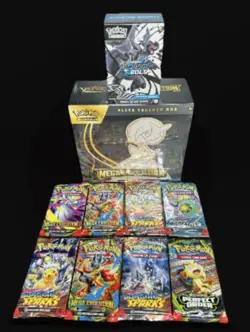 Pokemon TCG Mega Evolution Elite Trainer Box, Black Bolt Booster Bundle +8 Packs - Image 1