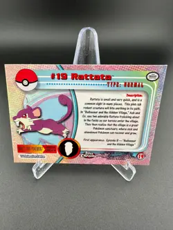 Rattata #19 Holo Topps Chrome Trading Cards Series 1 Pokemon NM - Image 2