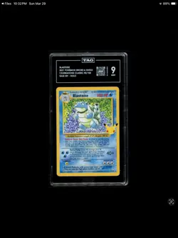 TAG 9 Mint Blastoise 2021 Celebrations: Classic Collection 2/102 Pokemon TCG - Image 1