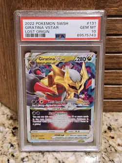 Pokemon Lost Origin Giratina VSTAR 131/196 Ultra Rare Holo PSA 10 EN - Image 1
