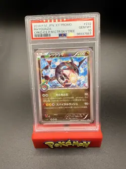 Rayquaza 2016 Cracked Ice Pokemon Center Skytree Promo Japanese 232/XY-P PSA 10 - Image 1