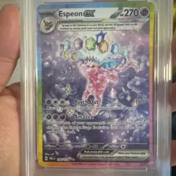 2025 Pokemon PRE EN 🌟RARE 🌟- Prismatic Evolutions #155 Espeon Ex PSA 10 SIR - Image 5