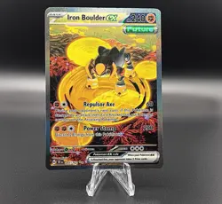 Pokemon Iron Boulder ex 207/162 Temporal Forces Special Illustration Rare - Image 1