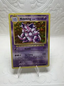 Pokemon Nidoking Holo Rare 45/108 Evolutions Stage 2 150 HP English - Image 1