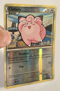 Pokemon Clefairy Reverse Holo Card Heart Gold & Soul Silver 60/123 LP - Image 2