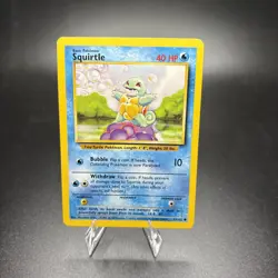 Squirtle 63/102 Common Base Set Unlimited WOTC Vintage Card NM Near Mint -j - Image 1