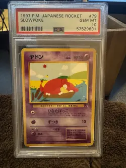 1997 Pokemon Japanese Rocket Slowpoke #79 Psa 10 Gem Mint Card - Image 1