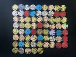 2025 Pokemon TCG Machop Psyduck Bulbasaur Charizard Zapdos Coin Lot*68 FN45 - Image 1
