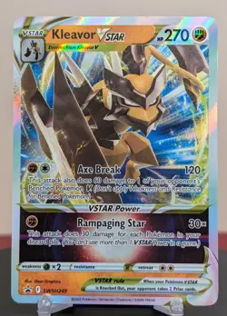 Pokemon Kleavor VStar #SWSH249 Black Star Promo - Image 1