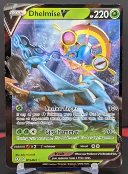 Pokemon Dhelmise V #009/072 English Shining Fates Holo Rare - Image 1