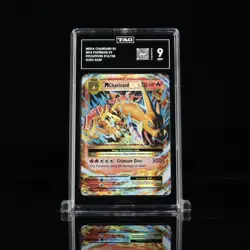 2016 Pokemon TAG 9 Mega Charizard EX Holo XY Evolutions 13/108 - Image 1