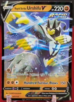 Pokemon Rapid Strike Urshifu V #87/163 Sword & Shield Battle Styles Holo - Image 1