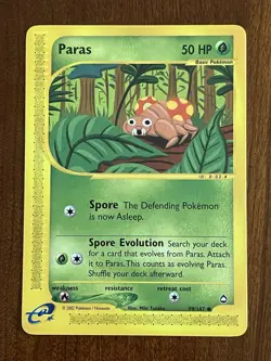 Paras 099/147 Non Holo Aquapolis E-Reader Pokemon TCG - Image 1