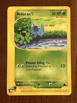 Nidoran F 82/144 Non Holo Skyridge E-Reader Pokemon TCG - Image 1