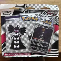Pokemon TCG Scarlet & Violet WHITE FLARE TECH STICKER COLLCTION 3 Pack Blister - Image 1