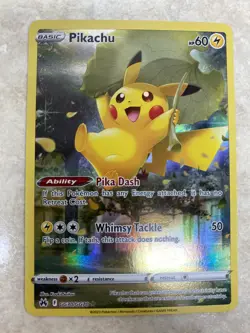 Pikachu GG30/GG70 Holo Crown Zenith Galarian Gallery Pokemon NM - Image 3