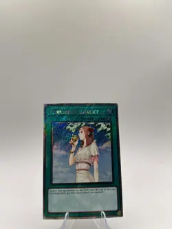 Yugioh! 1x Forbidden Chalice RA04-EN137 Platinum Secret Rare 1st Ed NM - Image 1