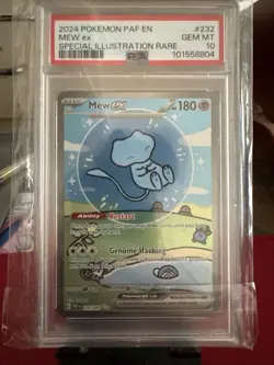 Pokemon Mew EX Paldean Fates Bubble Mew 232/091 Gem Mint PSA 10 - Image 1